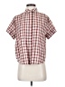 Madewell Checkered-gingham Red Short Sleeve Blouse Size S - photo 1