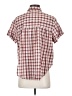 Madewell Checkered-gingham Red Short Sleeve Blouse Size S - photo 2
