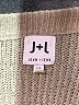 John & Jenn Color Block Tan Pullover Sweater Size L - photo 7