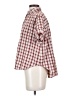 Madewell Checkered-gingham Red Short Sleeve Blouse Size S - photo 5