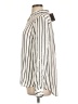 Lumiere 100% Rayon Stripes Ivory Long Sleeve Blouse Size L - photo 5