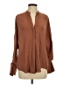 Vince. 100% Silk Brown 3/4 Sleeve Silk Top Size S - photo 1