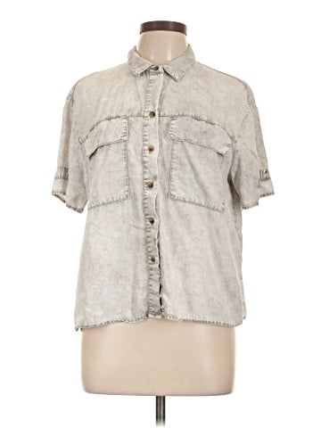 Jane and Delancey Short Sleeve Button-Down Shirt (view 1)