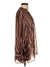 CAbi 100% Polyester Stripes Brown Long Sleeve Blouse Size S - photo 4