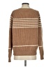 Amour Vert 100% Merino Stripes Tan Wool Sweater Size S - photo 2