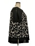 Ellen Tracy Animal Print Black Short Sleeve Blouse Size 2X - photo 4