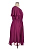 Torrid 100% Polyester Solid Purple Casual Dress Size 1X Plus (1) - photo 4