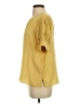Vince Camuto 100% Polyester Yellow Short Sleeve Blouse Size S - photo 5