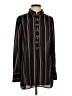 Max Studio Stripes Black Long Sleeve Button-Down Shirt Size S - photo 1