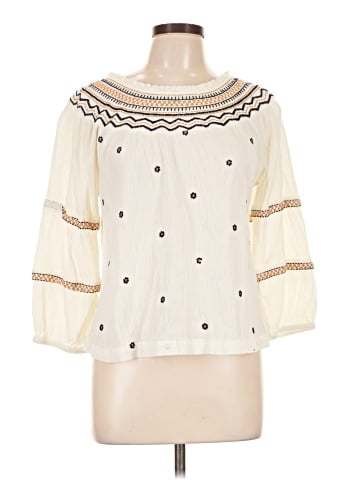 Ultra Pink 3/4 Sleeve Blouse (view 1)