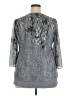 Timeson Gray 3/4 Sleeve Blouse Size XXL - photo 2