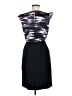 Max and Cleo Graphic Black Cocktail Dress Size 6 - photo 2