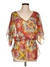 Aqua 100% Polyester Yellow Kimono Size L - photo 1
