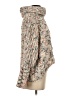 Moon & Madison 100% Polyester Tweed Tan Poncho Size XS - photo 4