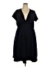 City Chic Solid Black Casual Dress Size 20 Plus (L) - photo 1