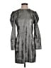 Something Navy 100% Polyester Metallic Silver Cocktail Dress Size S - photo 1