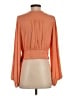 Maison d' Amelie 100% Polyester Orange 3/4 Sleeve Blouse Size S - photo 2