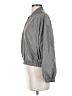 Pink Lily 100% Polyester Solid Gray Windbreaker Size S - photo 5