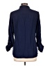 White Stag 100% Rayon Solid Blue 3/4 Sleeve Button-Down Shirt Size L - photo 2