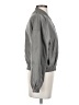 Pink Lily 100% Polyester Solid Gray Windbreaker Size S - photo 4