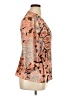 East Adeline 100% Polyester Paisley Orange 3/4 Sleeve Blouse Size 0X - photo 4