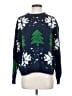 Shein 100% Acrylic Stars Blue Pullover Sweater Size 4 - photo 1