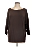 Athleta Brown 3/4 Sleeve T-Shirt Size L - photo 1