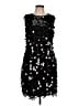 Nicole Miller 100% Polyester Stars Black Cocktail Dress Size 10 - photo 1