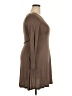HiMONE Solid Brown Casual Dress Size M - photo 4