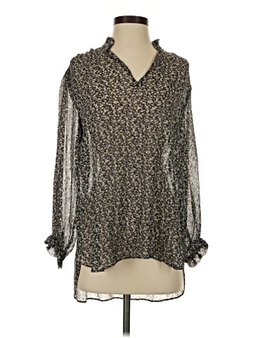 Robert Graham Long Sleeve Silk Top (view 1)