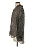 Robert Graham Animal Print Gray Long Sleeve Silk Top Size S - photo 5