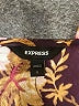 Express 100% Polyester Black Burgundy 3/4 Sleeve Blouse Size S - photo 7
