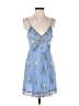 Altar'd State 100% Polyester Solid Blue Cocktail Dress Size S - photo 1