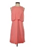 Ann Taylor LOFT 100% Polyester Solid Pink Casual Dress Size 2 - photo 1