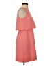 Ann Taylor LOFT 100% Polyester Solid Pink Casual Dress Size 2 - photo 4