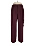 Gap 100% Polyester Burgundy Casual Pants Size 12 - photo 1