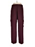 Gap 100% Polyester Burgundy Casual Pants Size 12 - photo 2