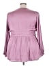 Torrid 100% Polyester Purple Long Sleeve Blouse Size 3X Plus (3) - photo 2