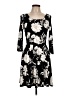By & By Print Black Casual Dress Size L - photo 1