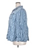 Catherines 100% Lyocell Paisley Blue 3/4 Sleeve Button-Down Shirt Size 2X - photo 5