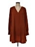 A New Day 100% Polyester Polka Dots Brown Casual Dress Size S - photo 1