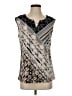 Calvin Klein Gray Sleeveless Blouse Size S - photo 1
