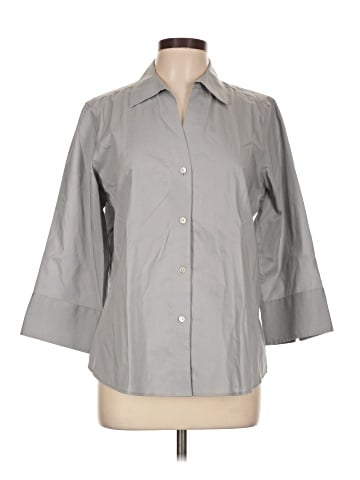 Foxcroft 3/4 Sleeve Button-Down Shirt (view 1)