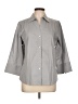 Foxcroft Gray 3/4 Sleeve Button-Down Shirt Size L - photo 1