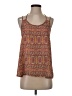 Soprano Orange Sleeveless Top Size S - photo 1
