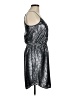 Rebecca Taylor 100% Polyester Metallic Silver Cocktail Dress One size - photo 4