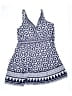 BLOOMCHIC Print Blue One Piece Swimsuit Size 22 - photo 1