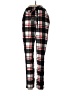 Shein 100% Polyester Plaid Black Casual Pants Size L - photo 1