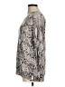 Olivaceous Animal Print Silver Tan Pullover Sweater Size M - photo 5