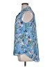 H&M 100% Polyester Blue Sleeveless Blouse Size 14 - photo 5